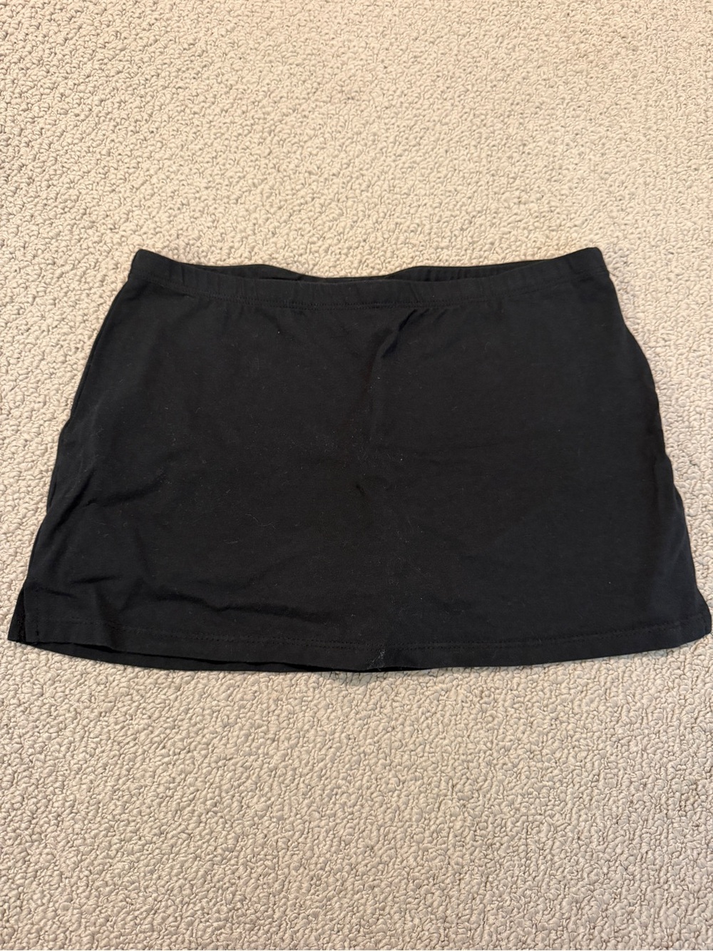 Urban Outfitters Black Cotton Mini Skort